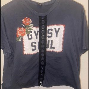 Womens large crop top